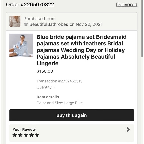 💙ETSY BRIDAL PAJAMA SET💙 - Picture 6 of 6